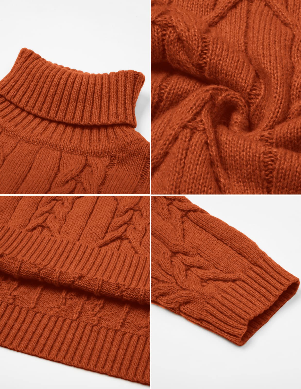 EBXN Men's Turtneck Pullover Sweaters