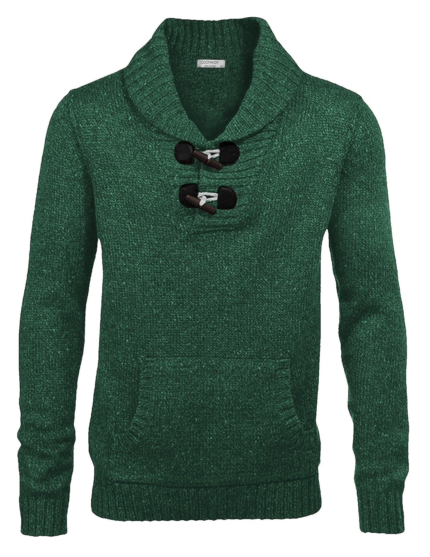 EBXN Men's Shawl Collar Pullover Sweater