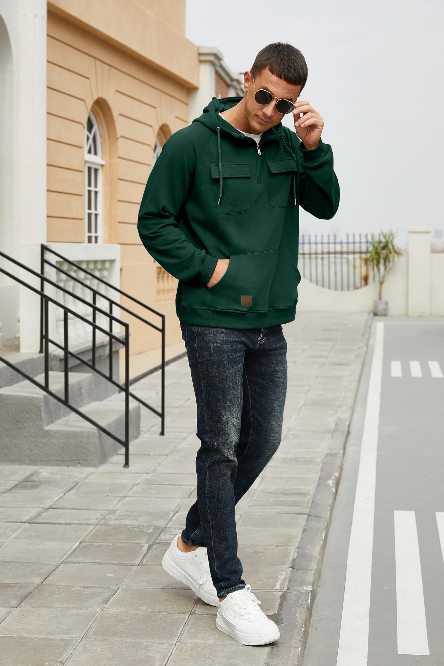 EBXN Men's Cargo Hoodies