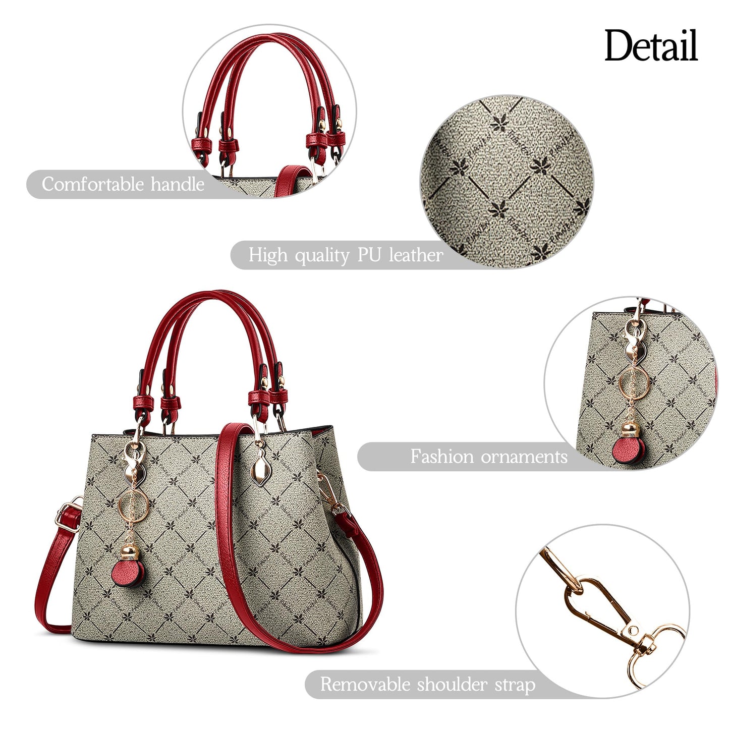 EBXN Retro Bolsos De Mano Mujer Elegante