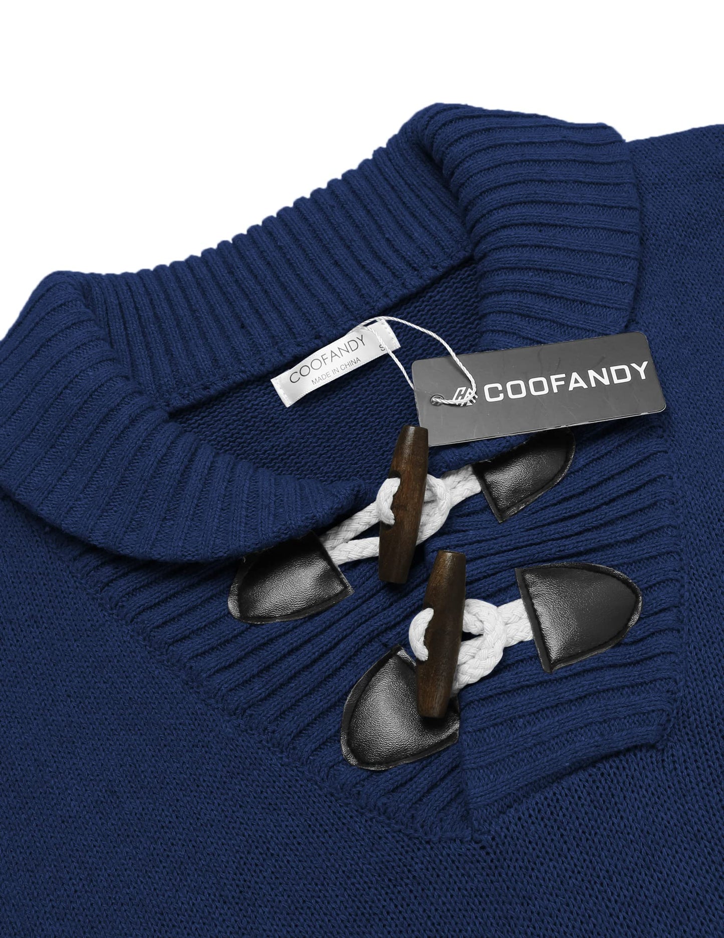 EBXN Men's Shawl Collar Pullover Sweater