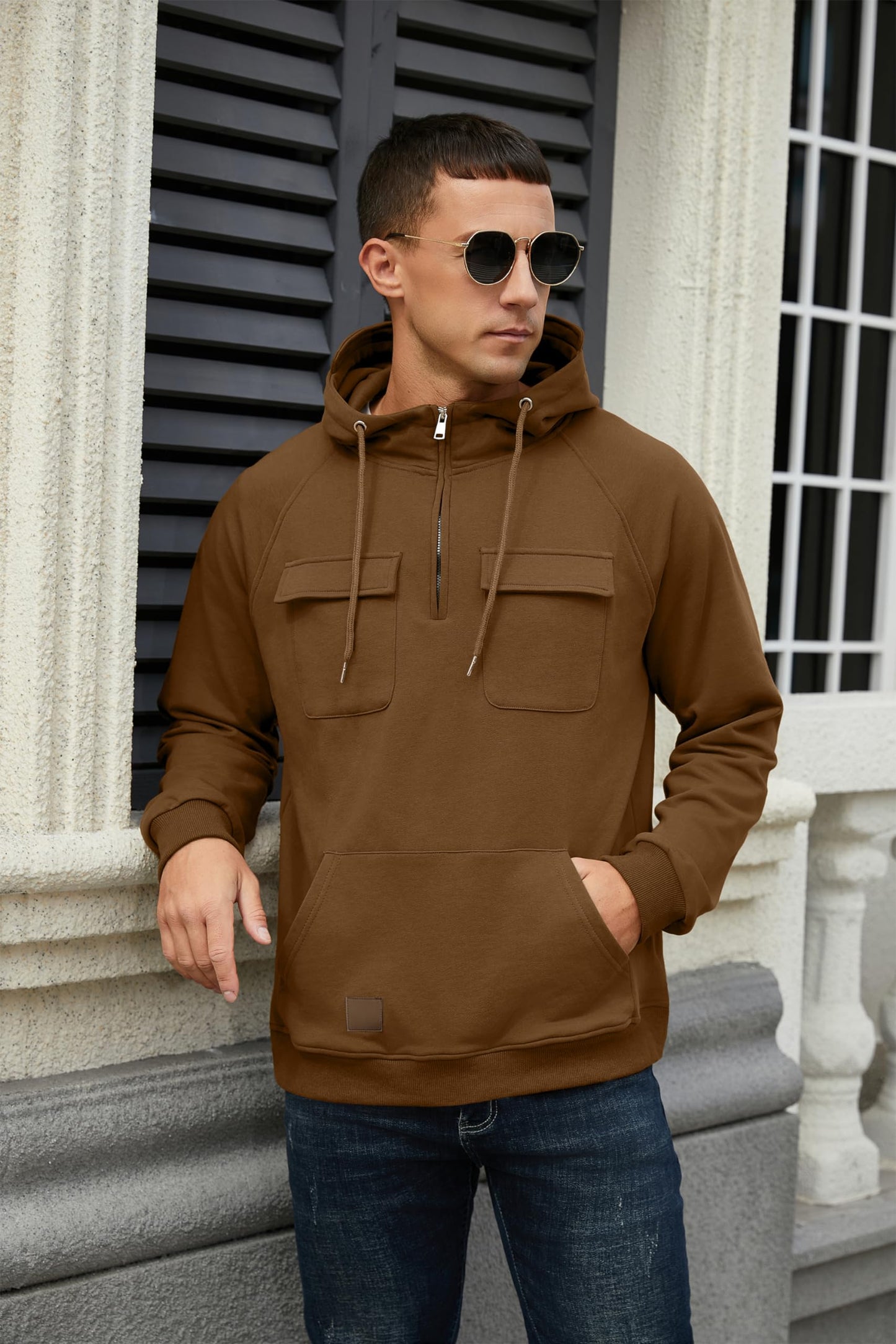 EBXN Men's Cargo Hoodies
