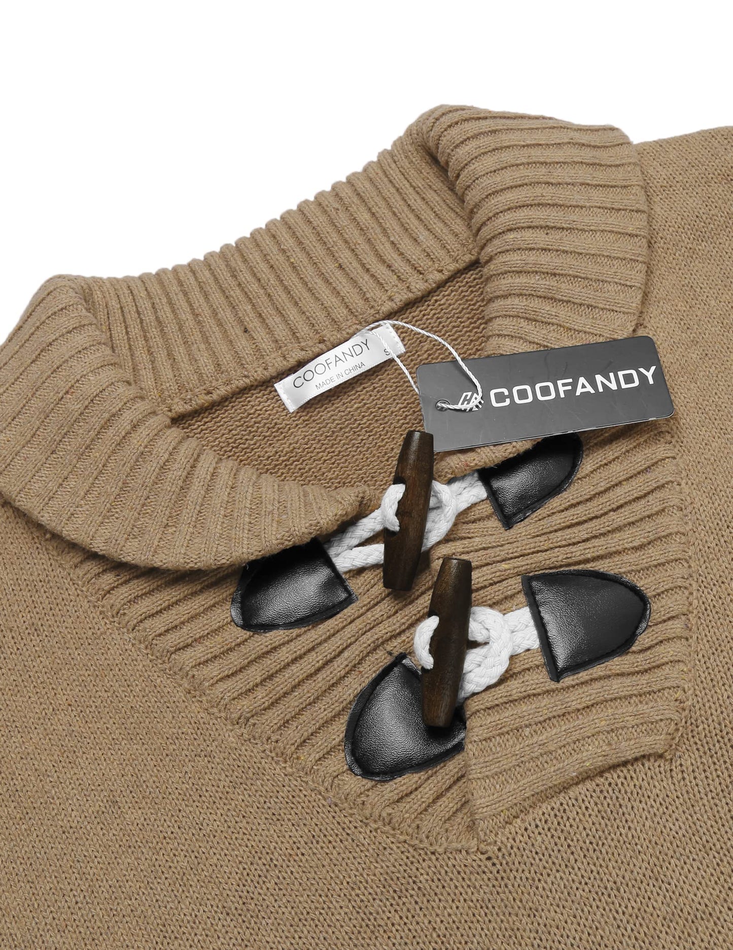 EBXN Men's Shawl Collar Pullover Sweater