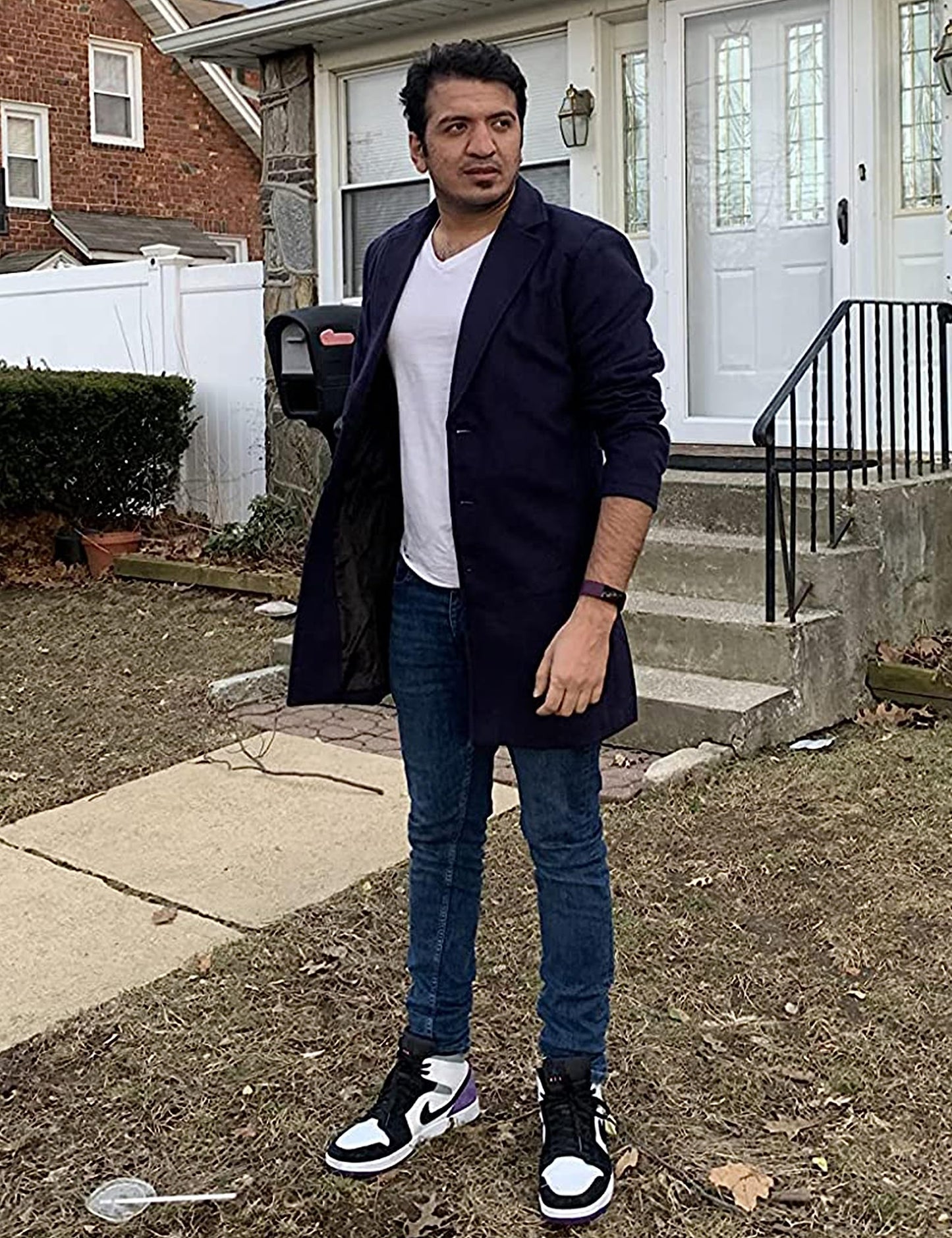 eBexxin - Men's Wool Blend Pea Coat