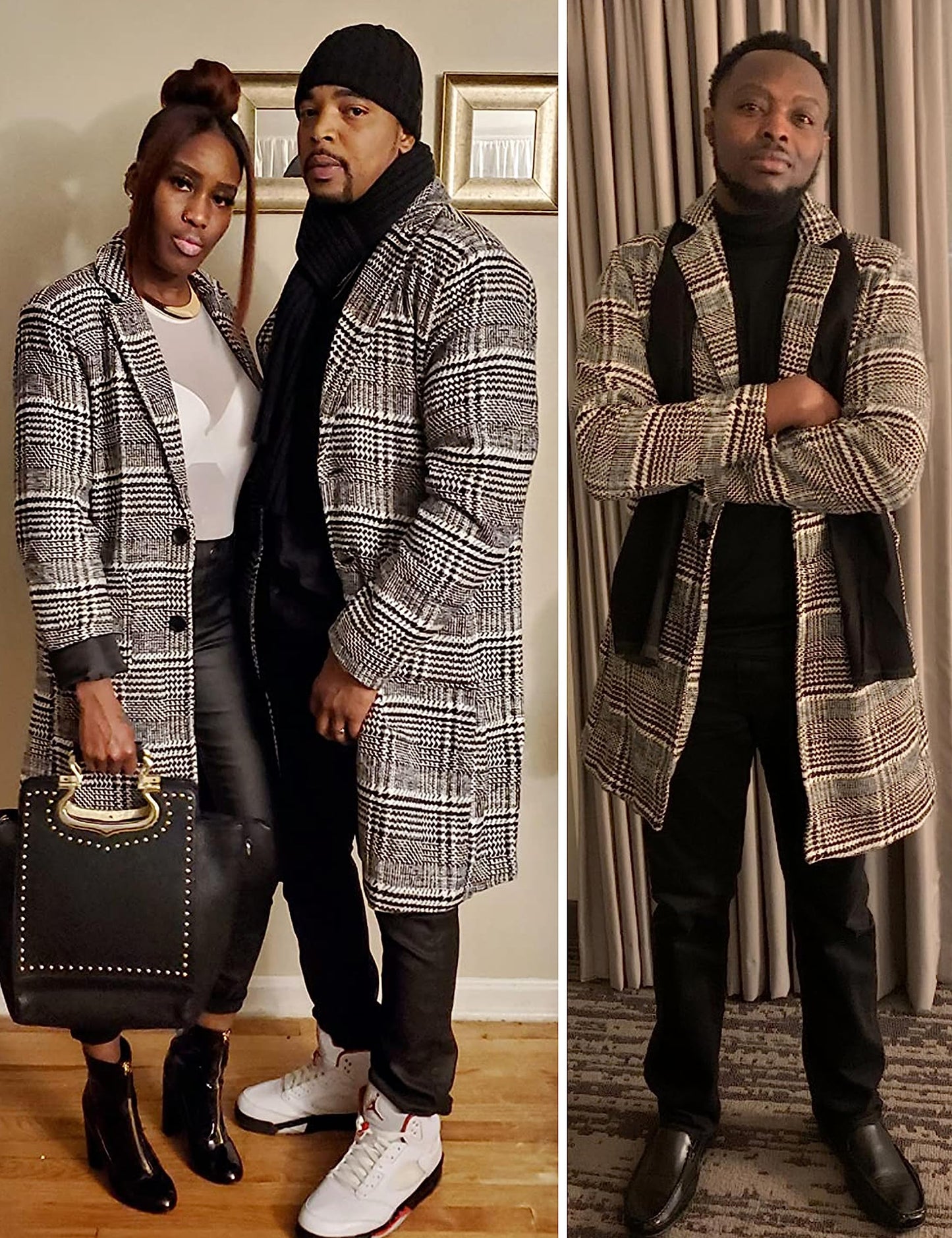 eBexxin - Men's Wool Blend Pea Coat