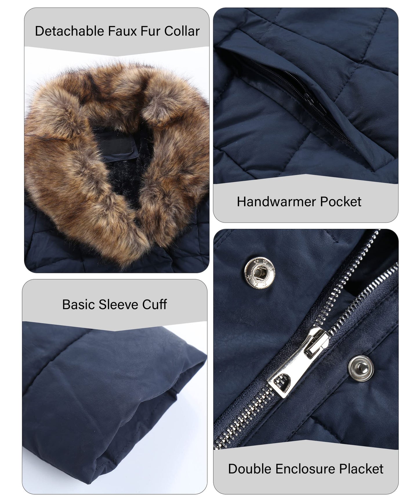 EBXN Winter Puffer Jacket Cold-Resistant