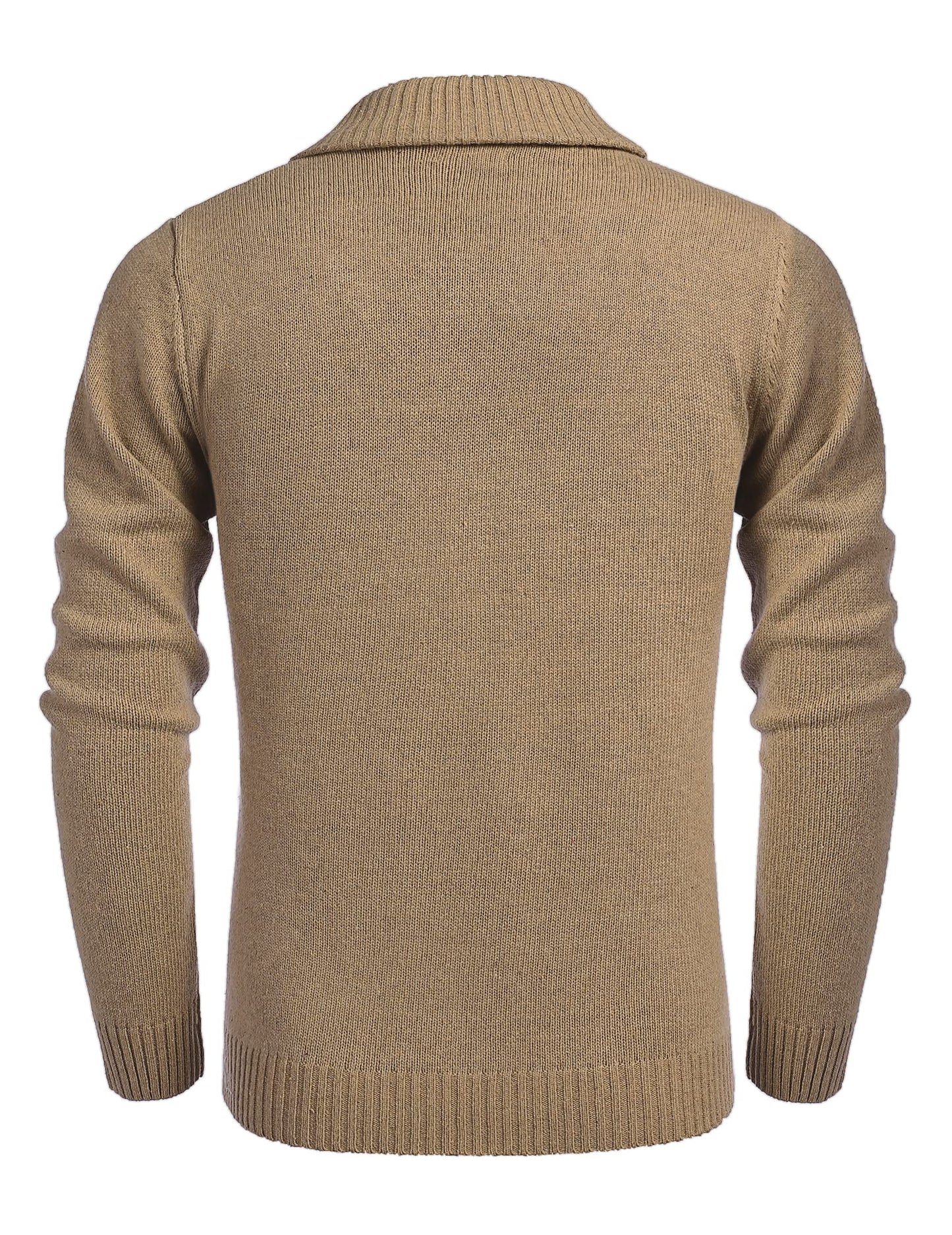 EBXN Men's Shawl Collar Pullover Sweater