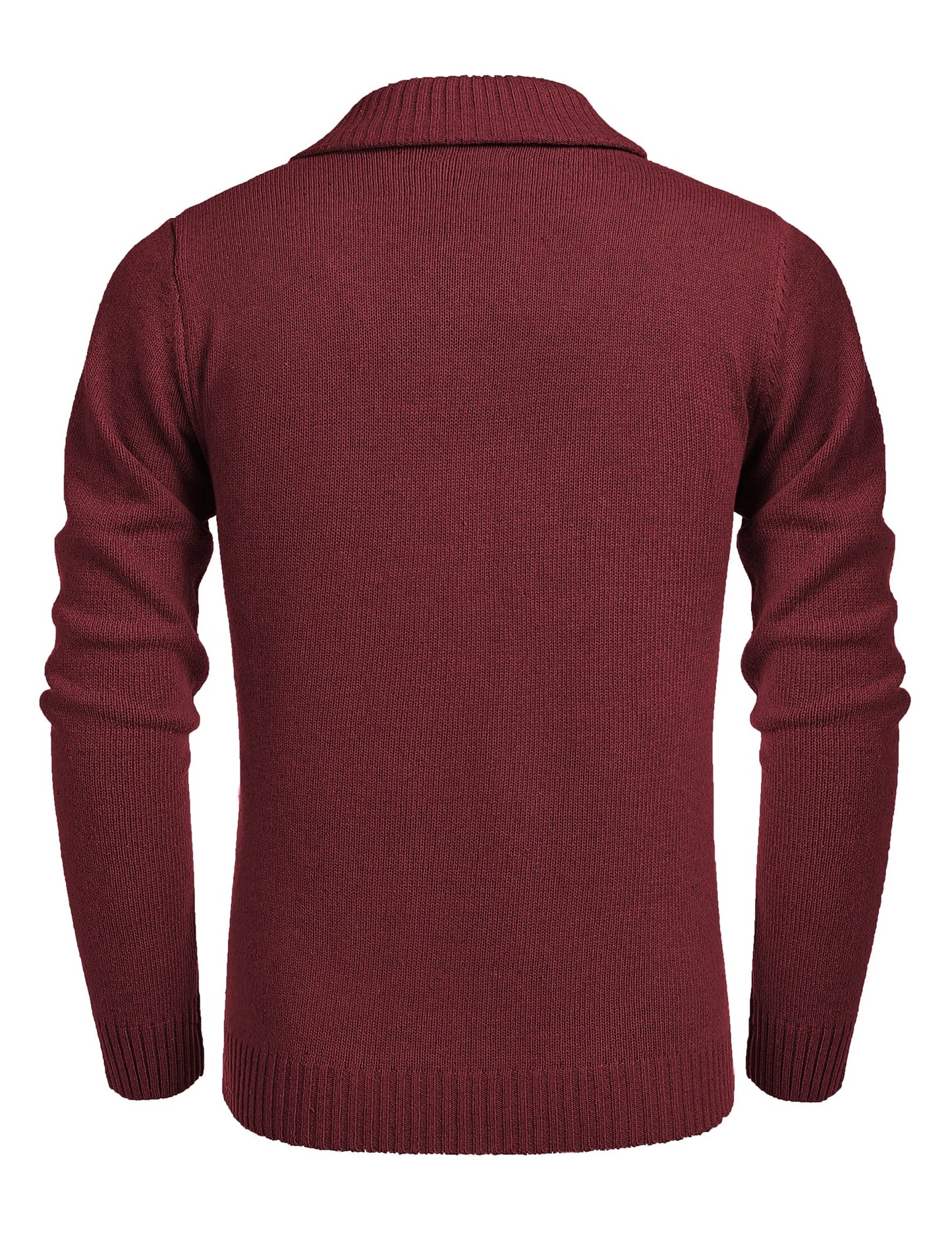 EBXN Men's Shawl Collar Pullover Sweater