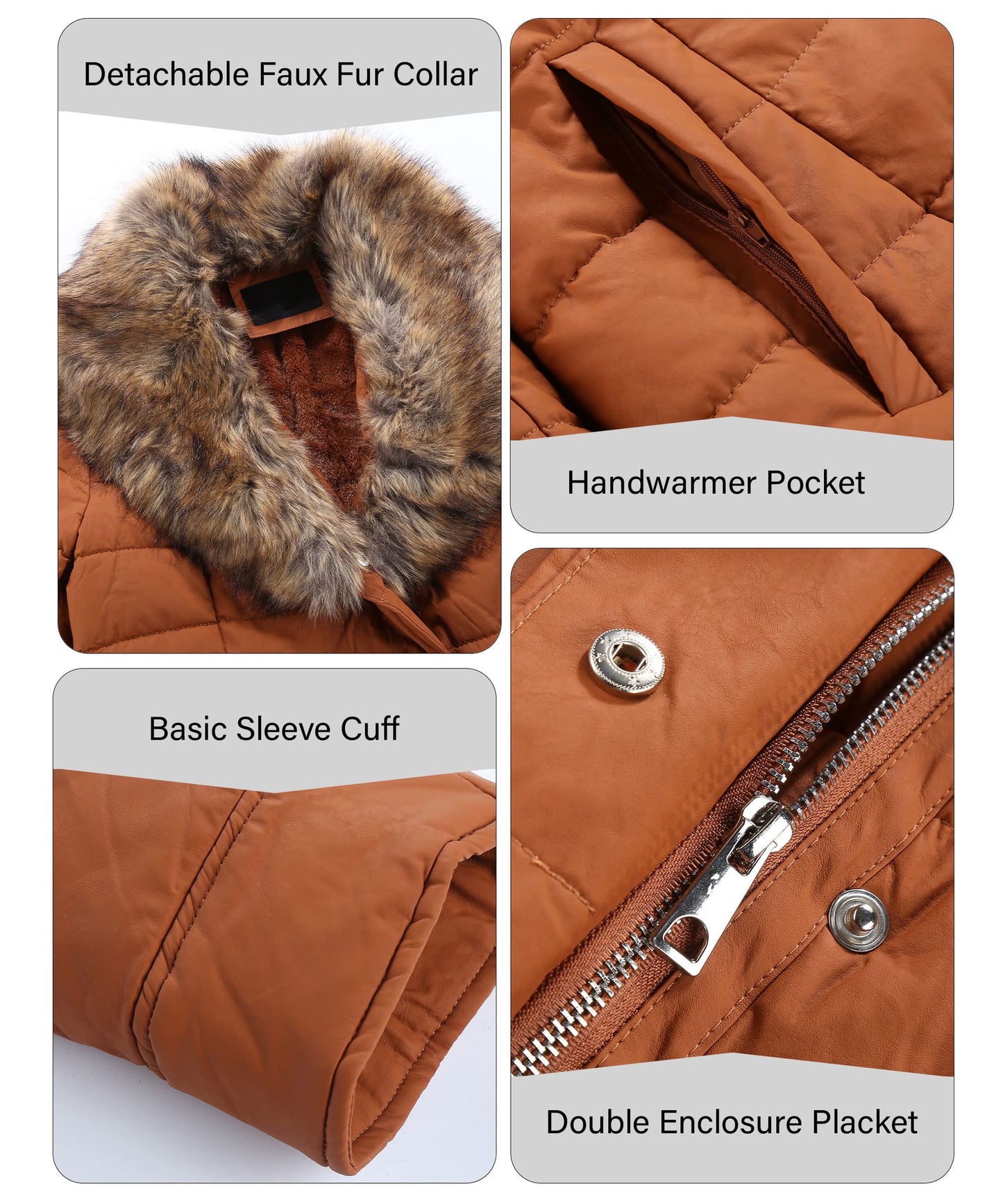 EBXN Winter Puffer Jacket Cold-Resistant
