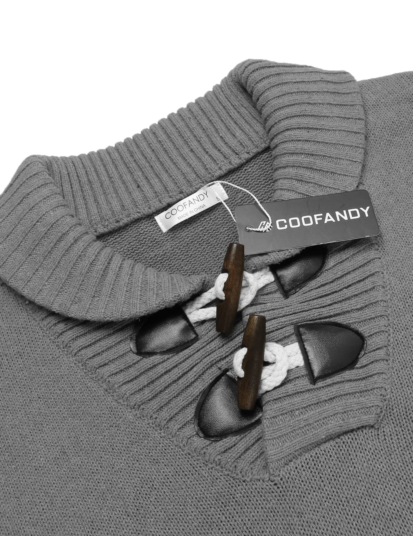 EBXN Men's Shawl Collar Pullover Sweater