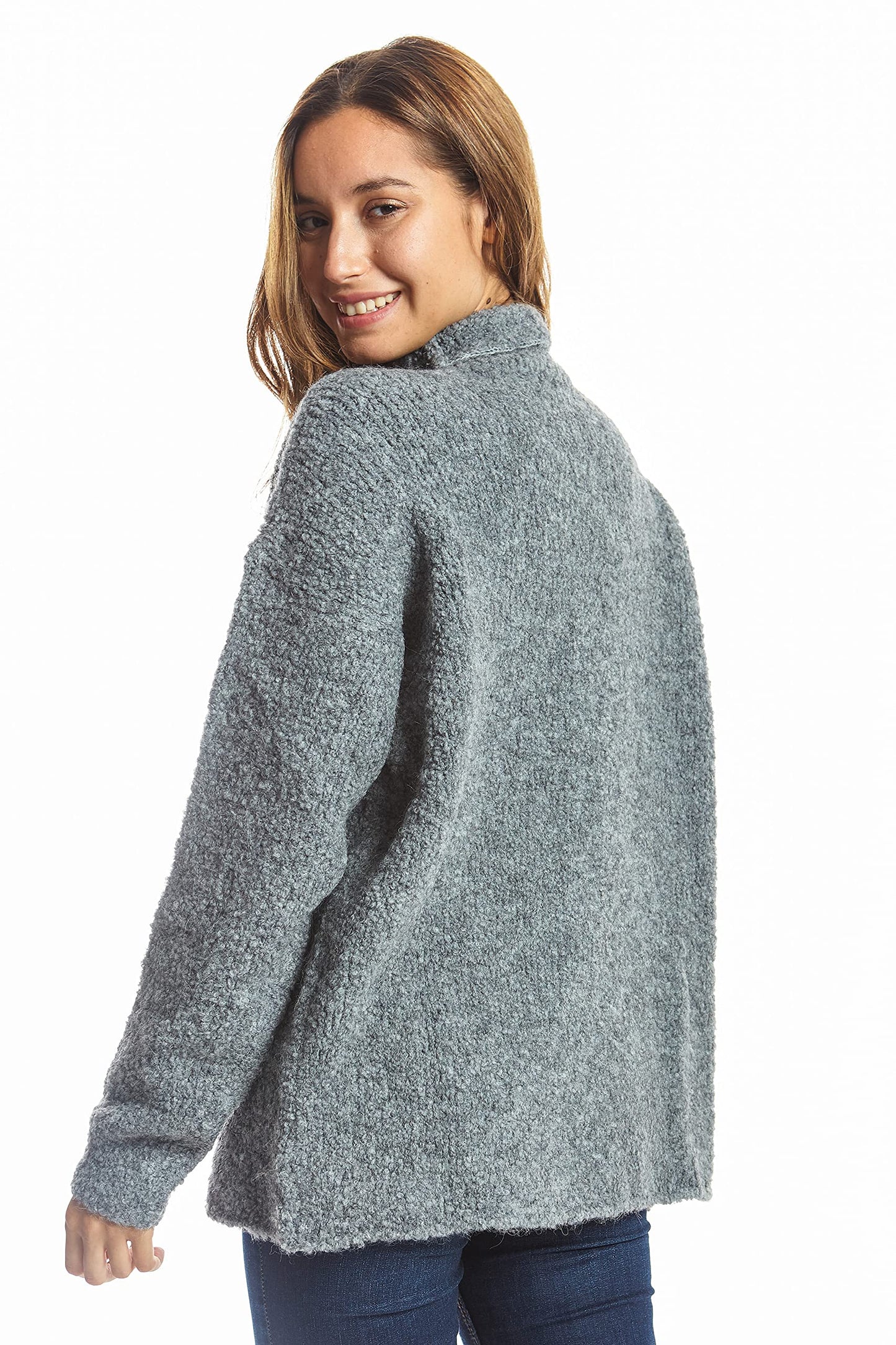 EBXN Jersey Mujer Algodón Cuello Alto