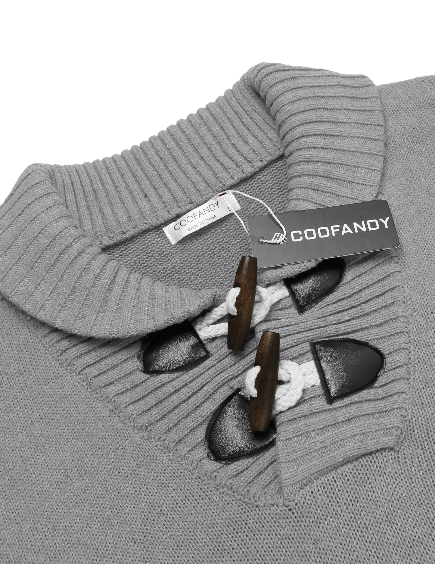 EBXN Men's Shawl Collar Pullover Sweater