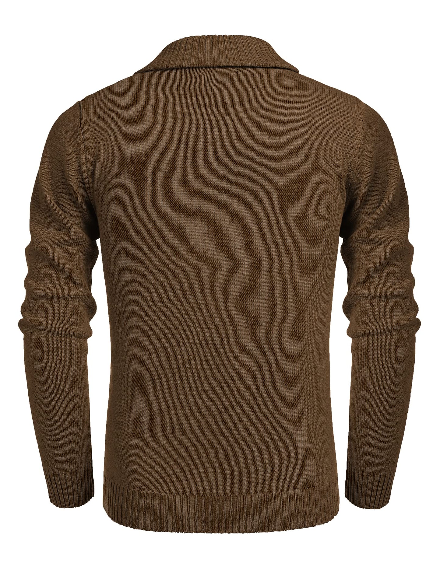 EBXN Men's Shawl Collar Pullover Sweater