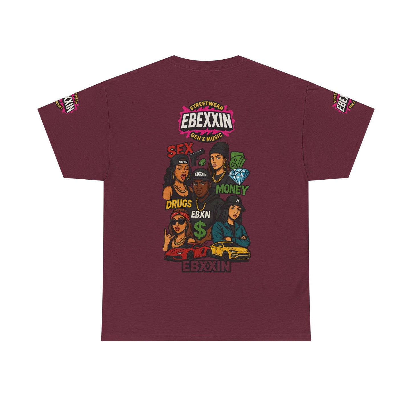 eBexxin - Stylish Unisex Hip Hop Fashion t-shirt