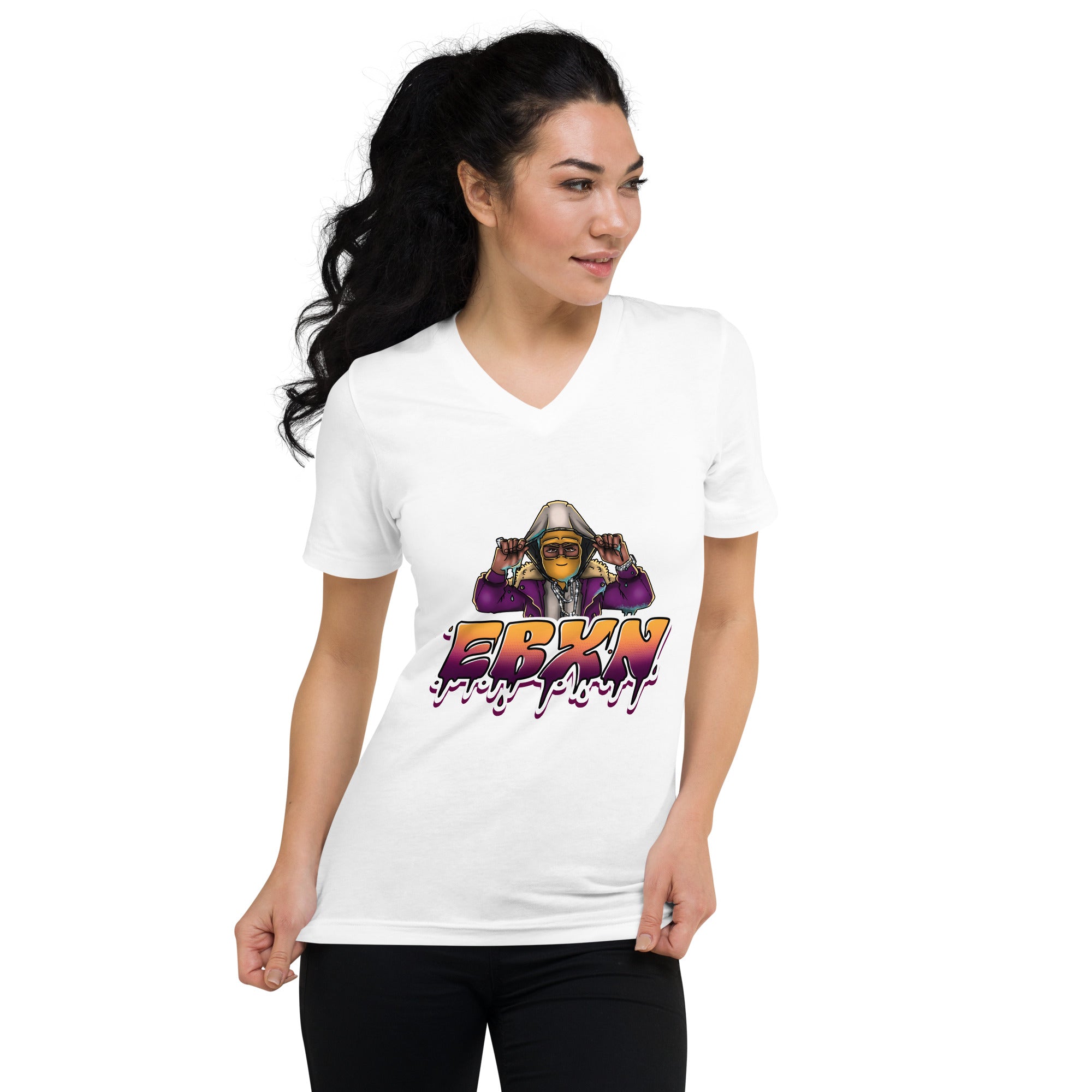 Unisex Short Sleeve V-Neck T-Shirt