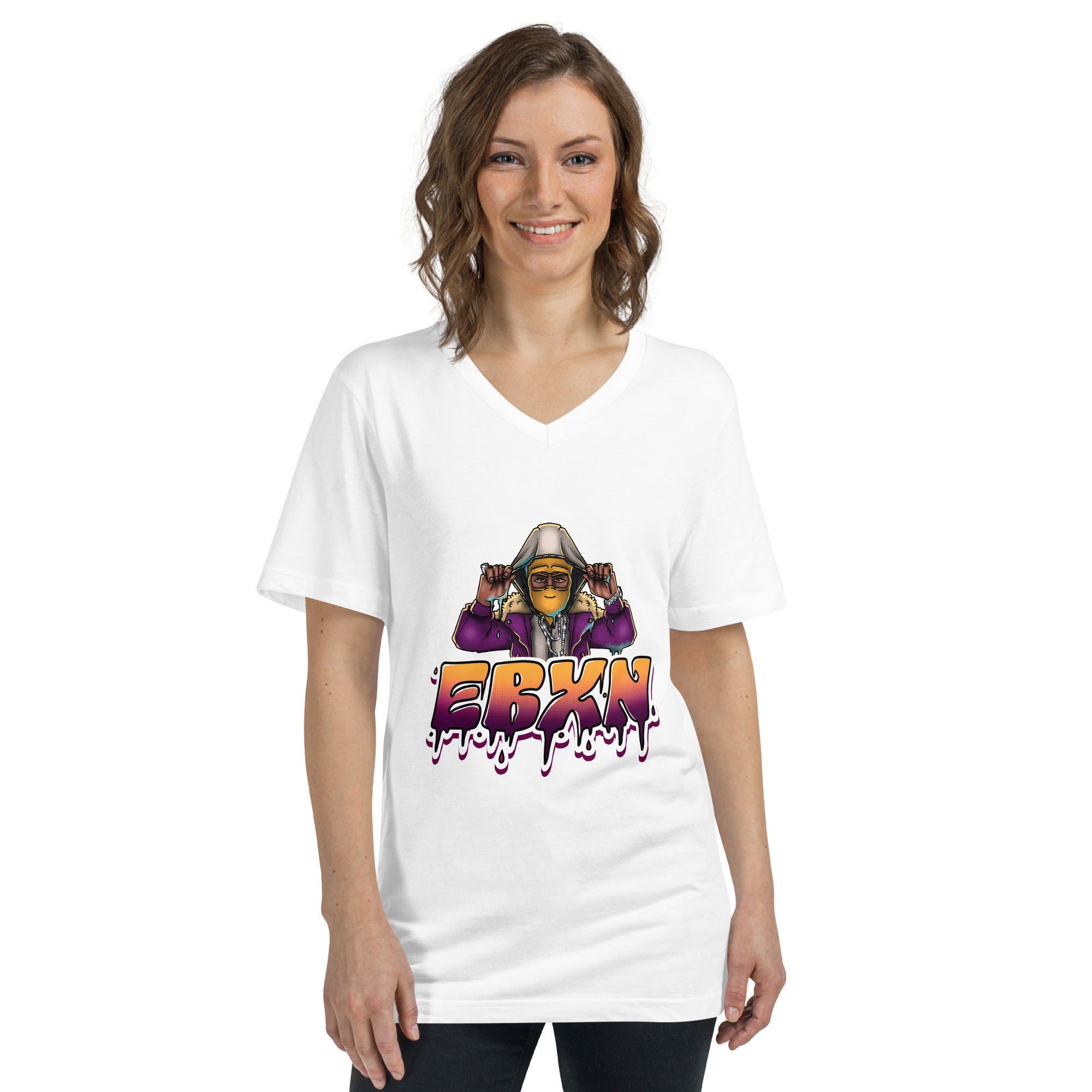 Unisex Short Sleeve V-Neck T-Shirt