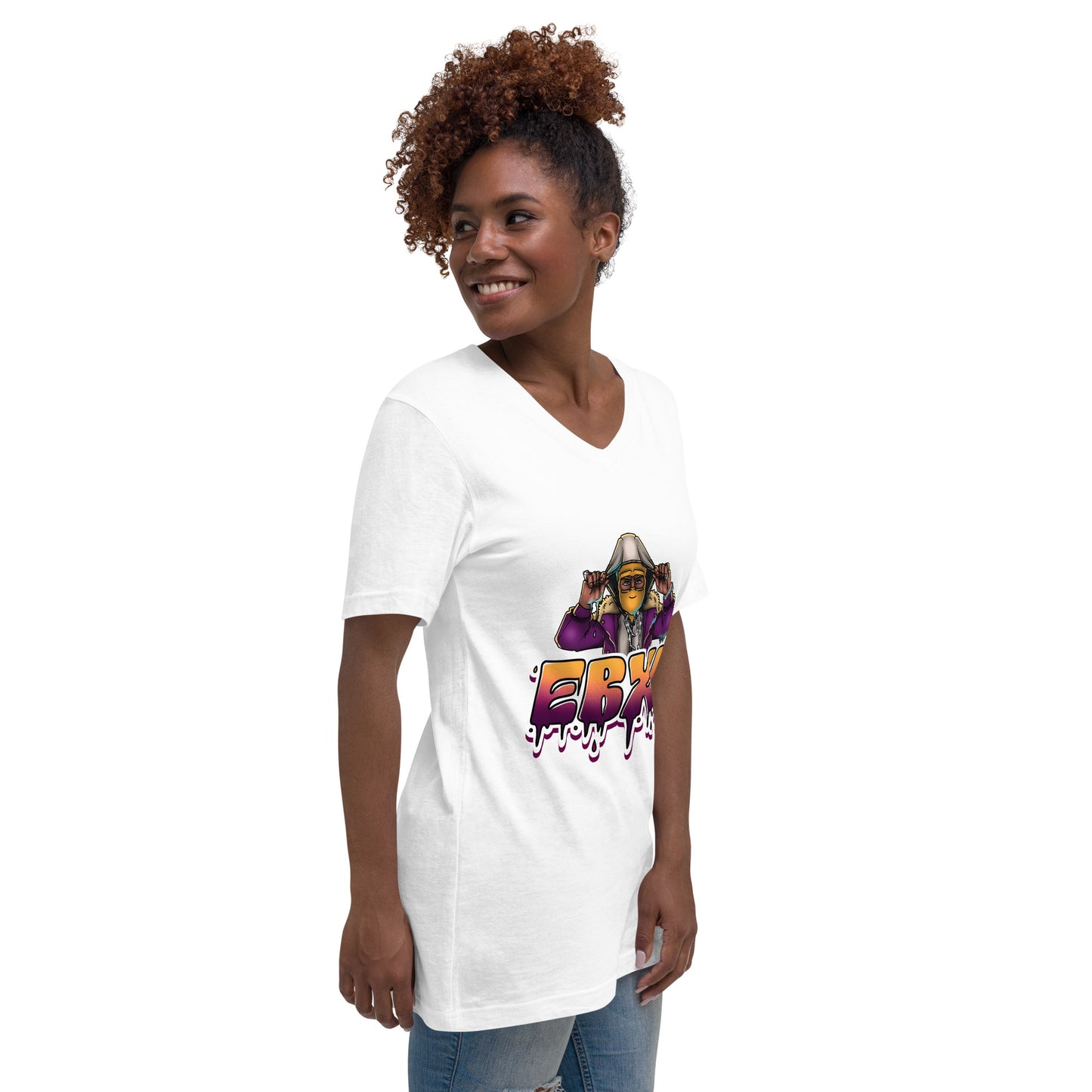 Unisex Short Sleeve V-Neck T-Shirt